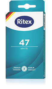 Ritex 47 - Slim Fit - Különösen biztonságos érzés Ritex 47 óvszerek