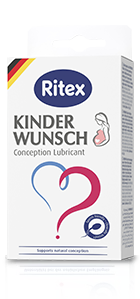 Ritex KINDERWUNSCH CONCEPTION LUBRICANT - Támogatja a természetes fogantatást - Klinikailag tesztelve. Spermabarát. Szabadalom folyamatban. KINDERWUNSCH CONCEPTION LUBRICANT