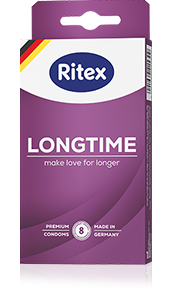 Ritex LONGTIME - Make love for longer - With double ring Ritex LONGTIME condoms with double ring